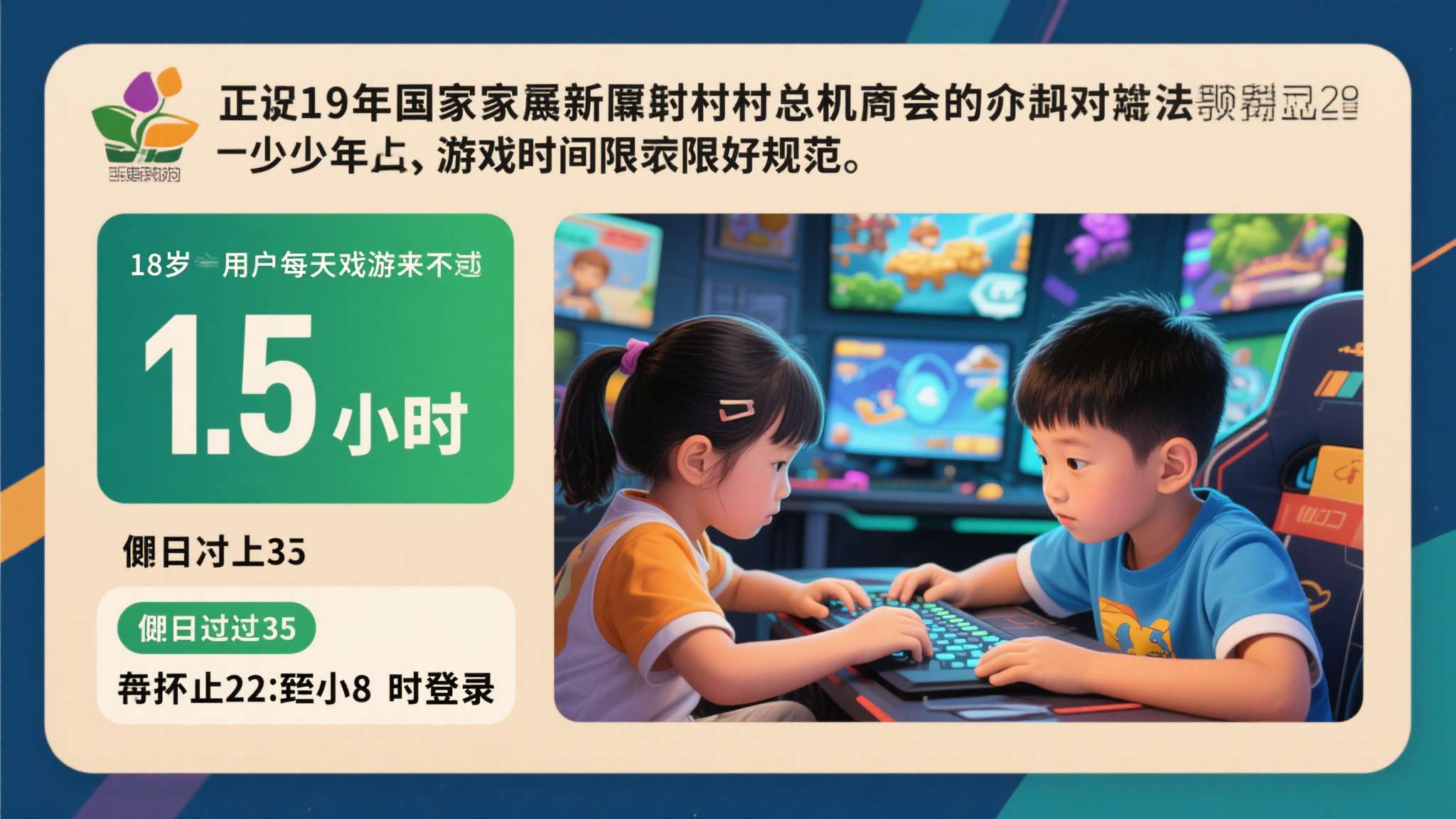 早在2019年，国家新闻出版总署便出台了针对未成年人的网络游戏时间限制规定，要求